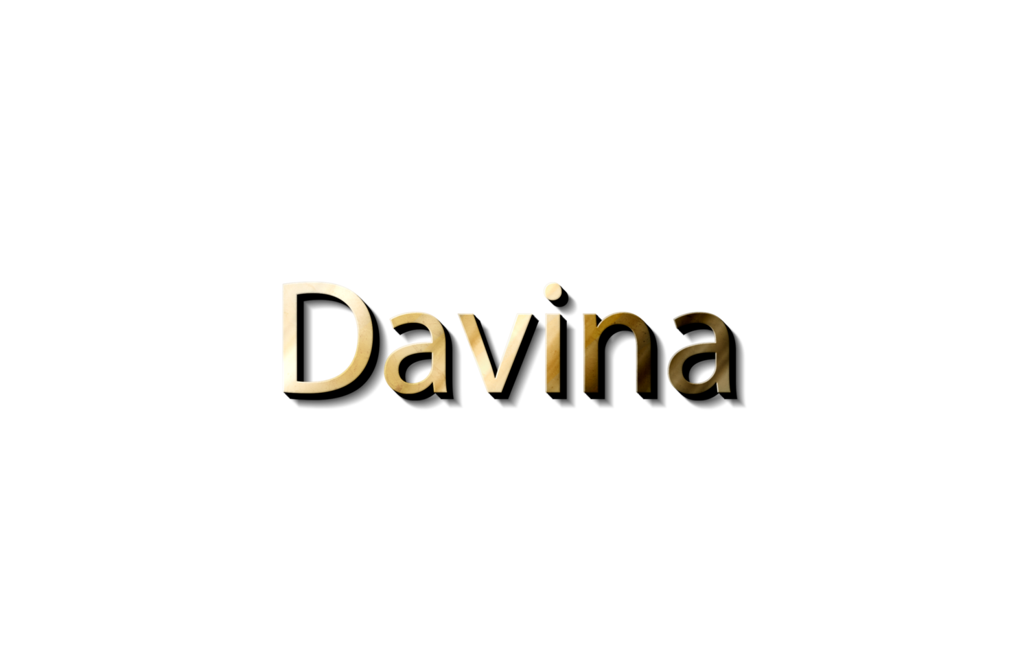 davina 3d namn png