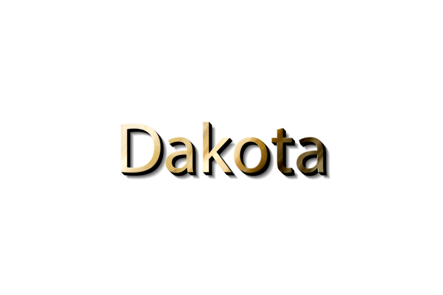 dakota 3d namn png