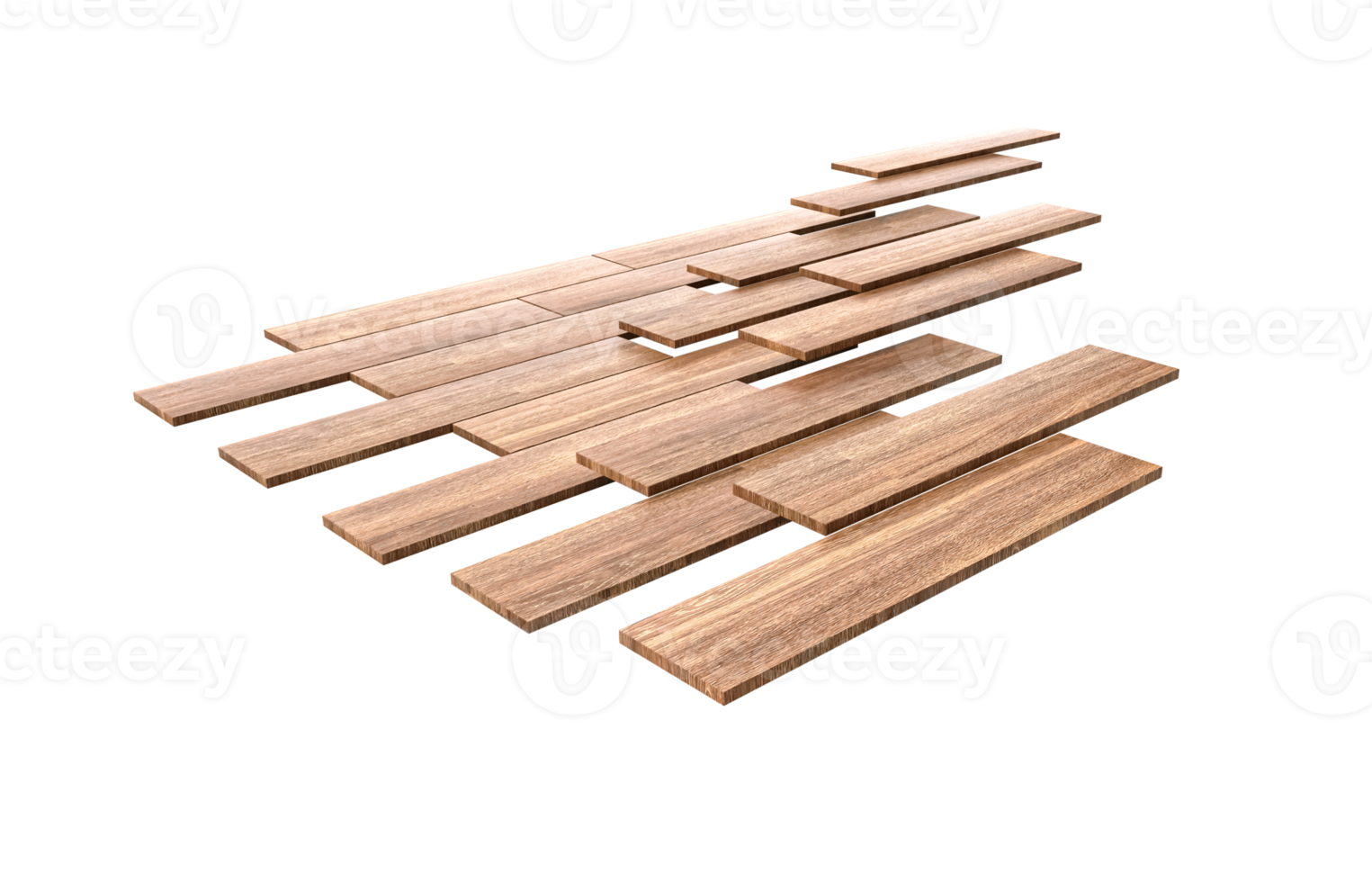 posa pavimenti in legno fissaggio parquet a pavimento. illustrazione 3d sulla costruzione png