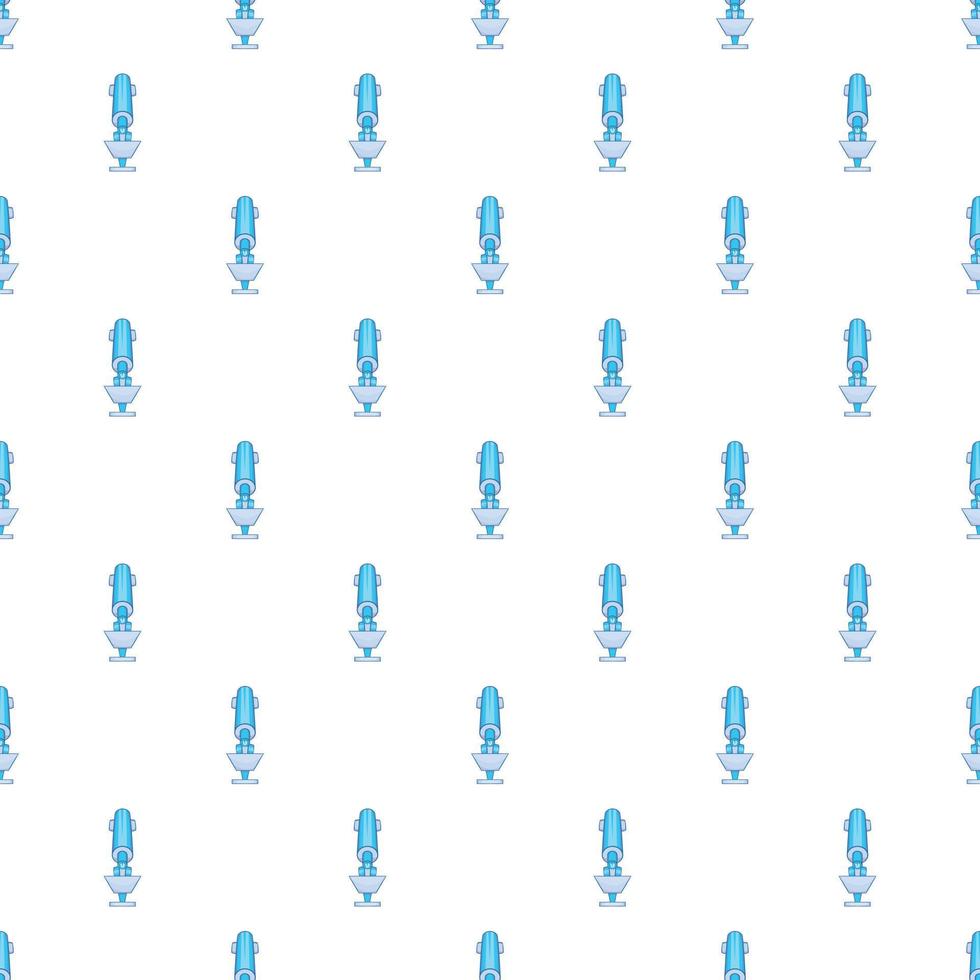 Microscope pattern, cartoon style vector