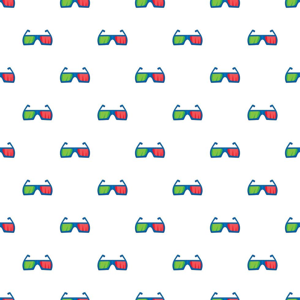 Glasses for 3d movie pattern, cartoon style vector
