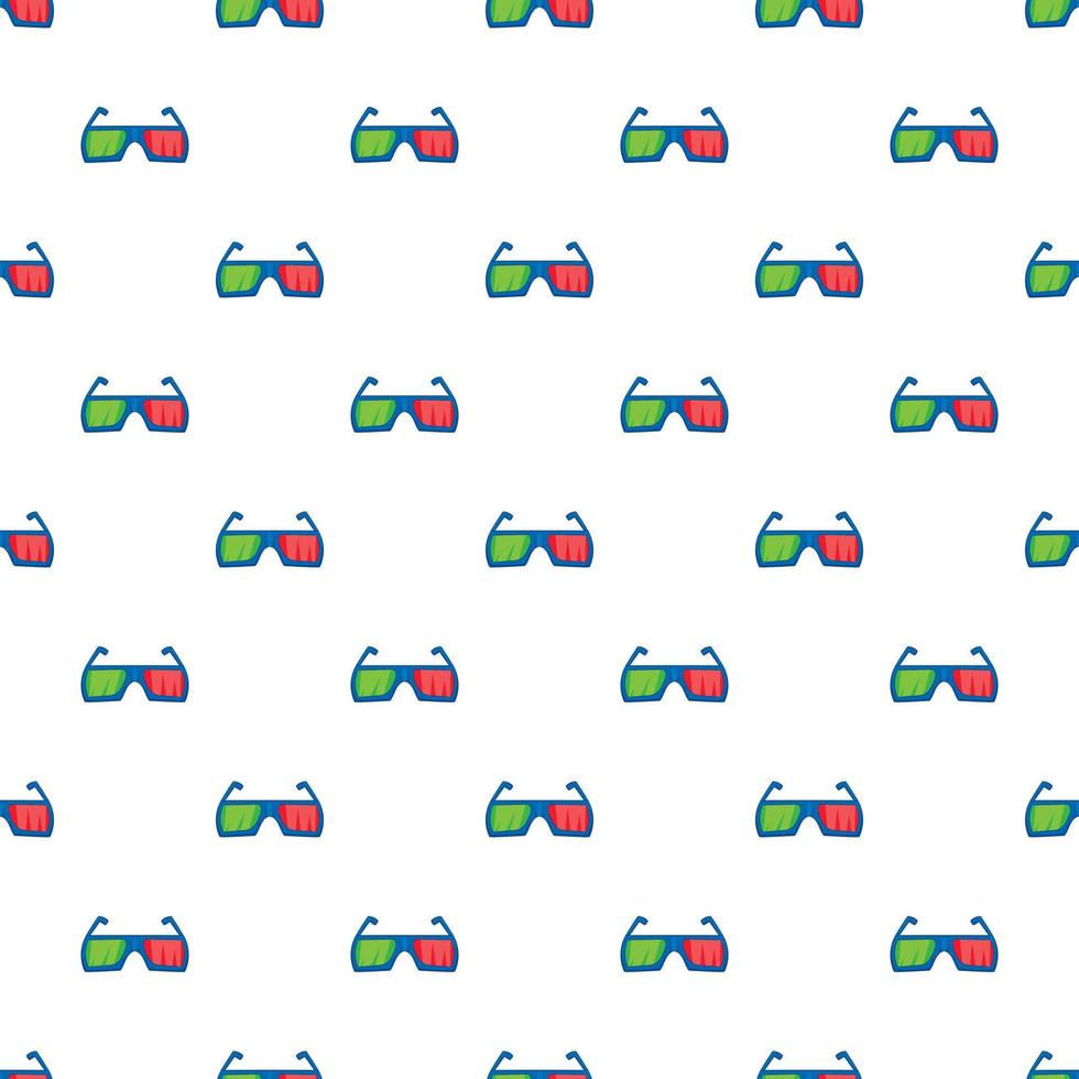 Glasses for 3d movie pattern, cartoon style vector