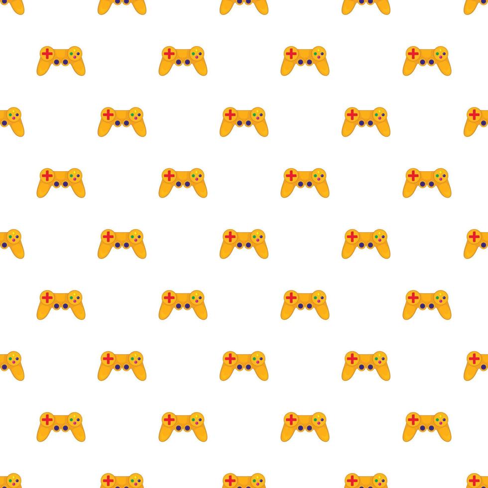 Joystick pattern, cartoon style vector