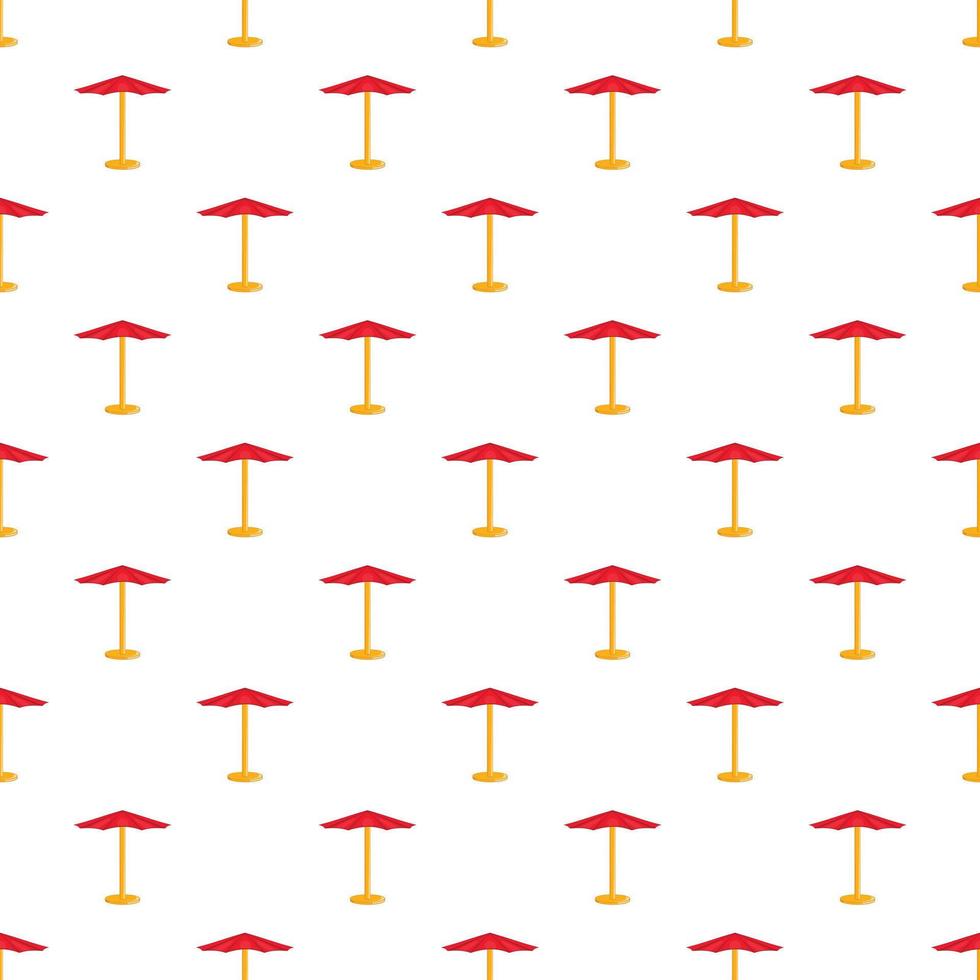 Beach umbrella pattern, cartoon style vector