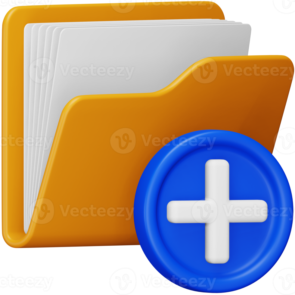 New folder 3d rendering isometric icon. png