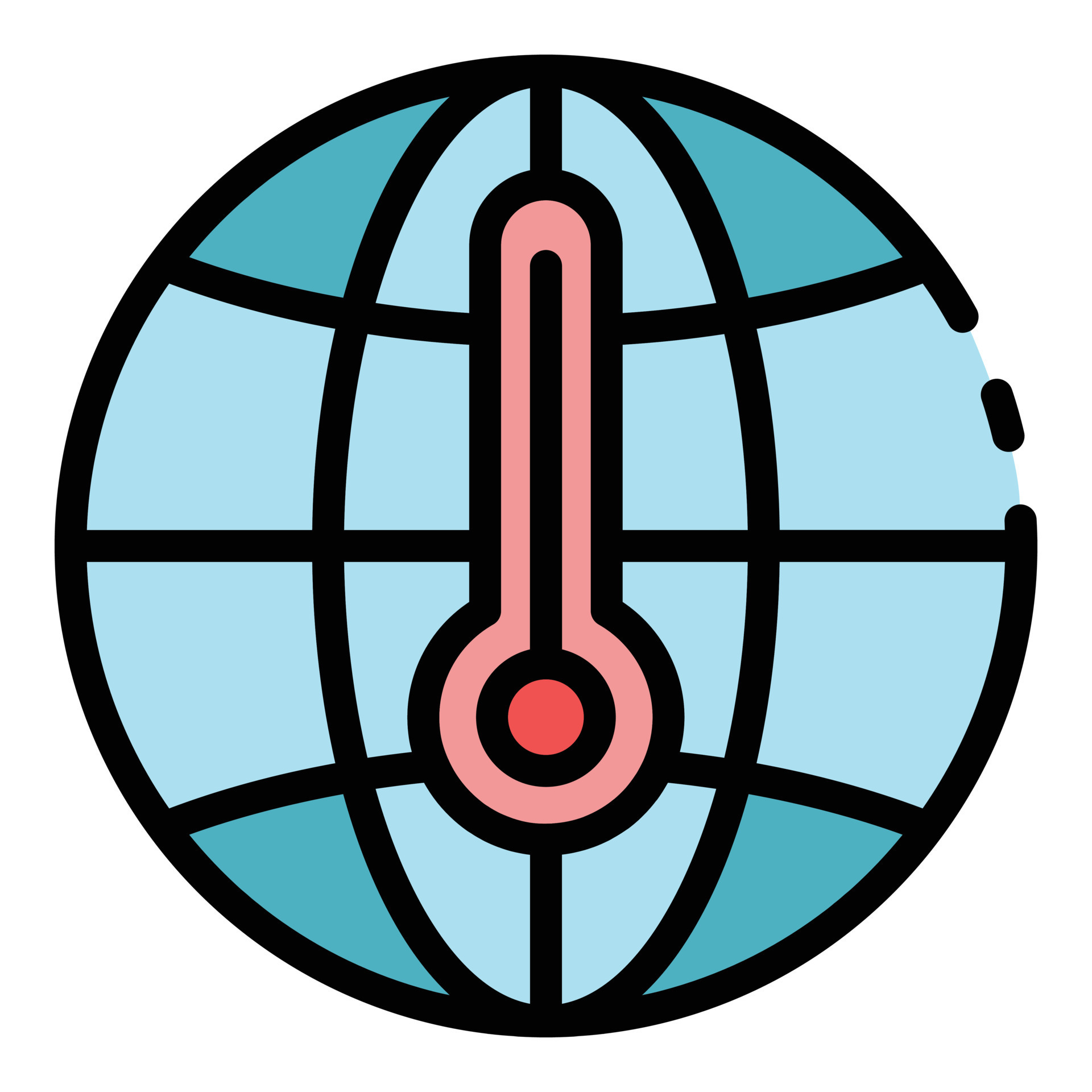 Global temperature up icon color outline vector 15081943 Vector Art at