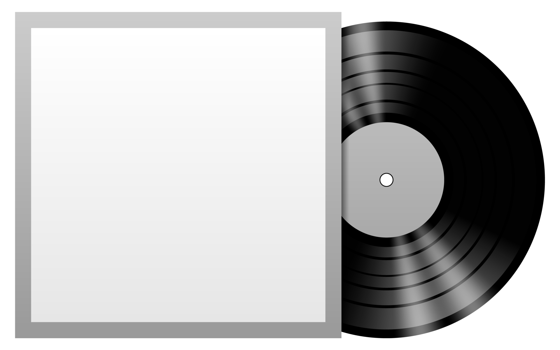 Vinyl disc blank template mockup 15082032 PNG