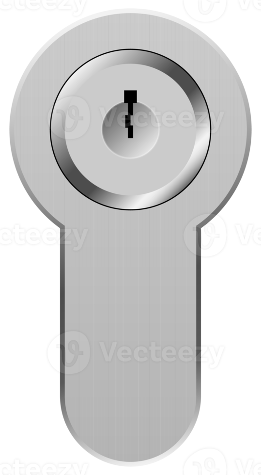 Steel metal secure keyholes png