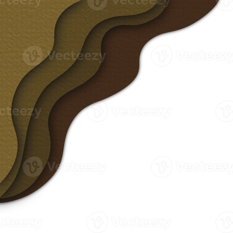 Abstract papercut style png