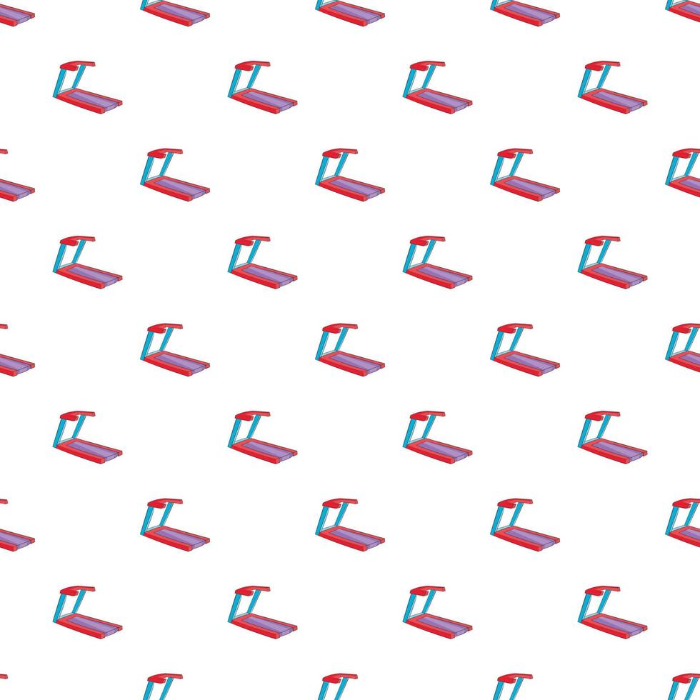 Professional treadmill pattern, cartoon style vector