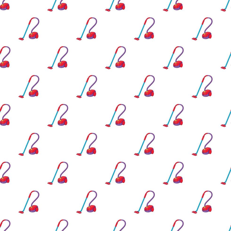 Vacuum cleaner pattern, cartoon style vector