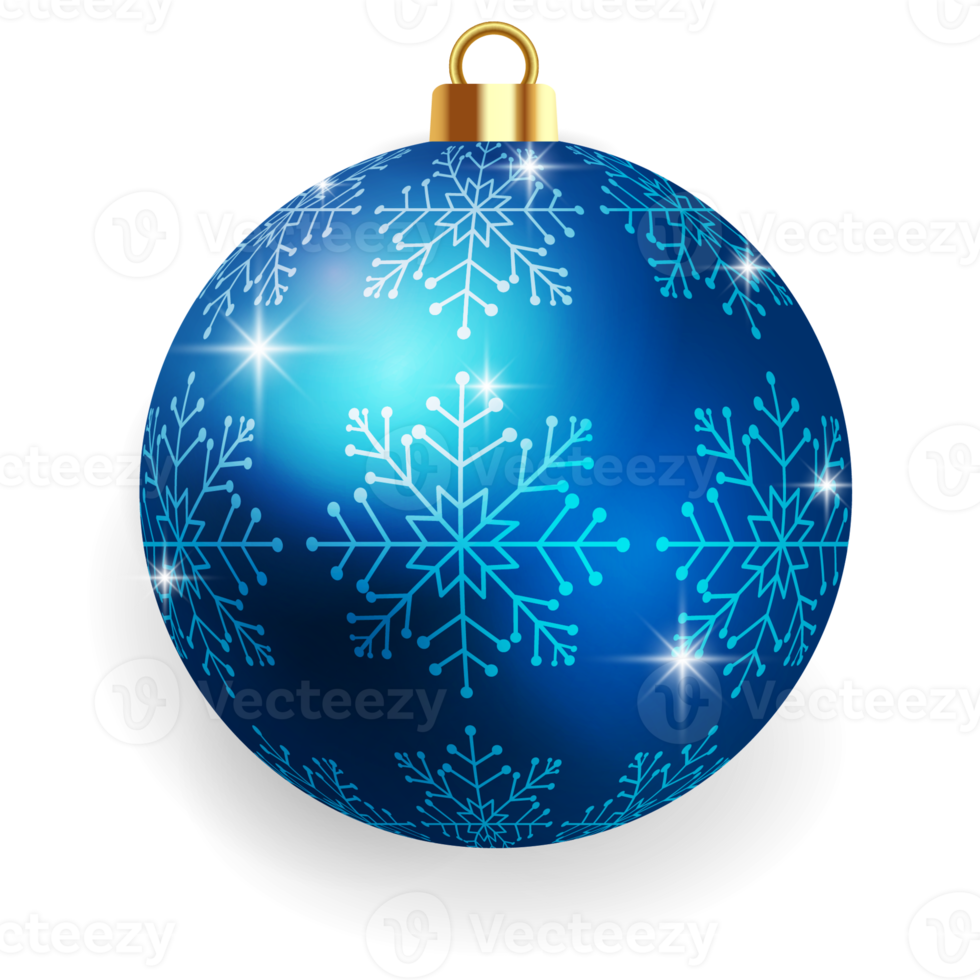 metalen blauw Kerstmis bal. png