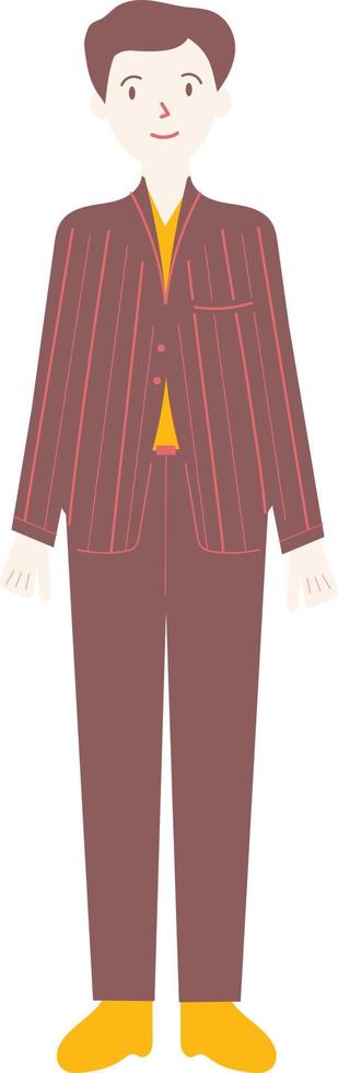Smiling groom illustration vector