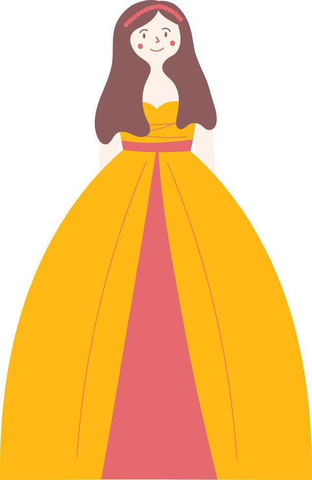 ilustración de novia feliz vector