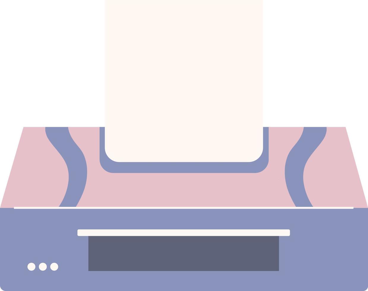 A printer with papers illustration vector