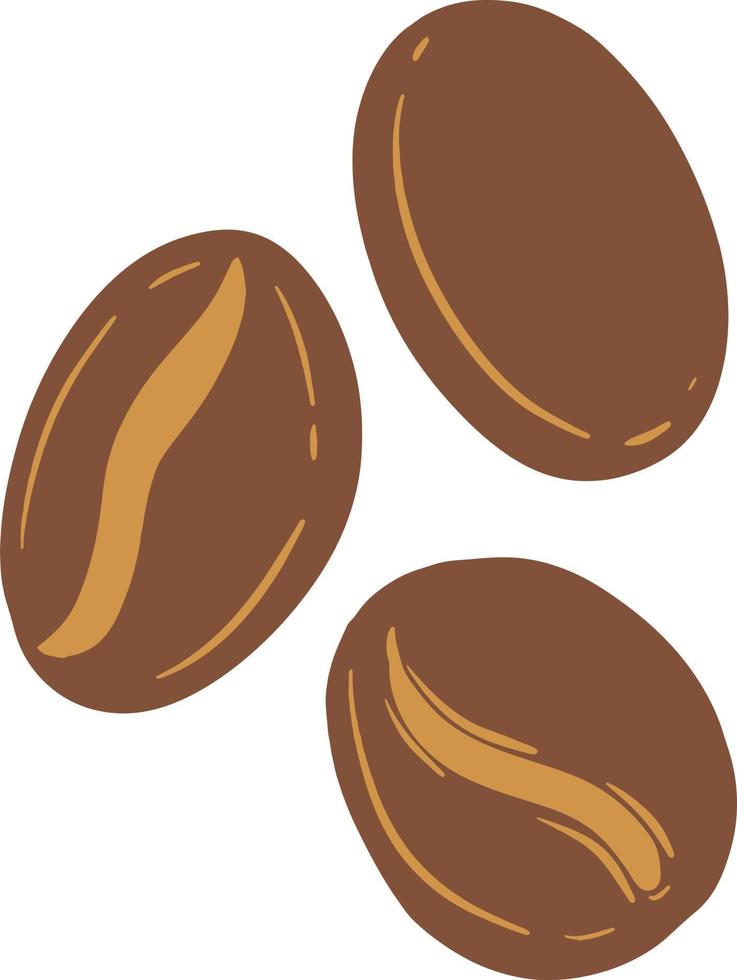ilustración de granos de café vector