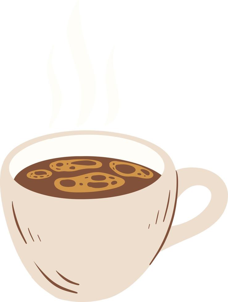 A cup of hot americano illustration vector