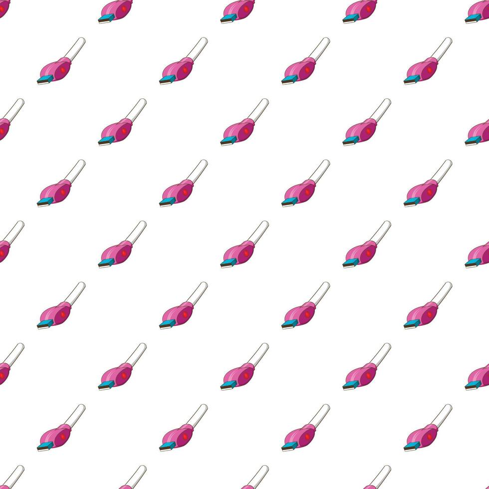 USB electronic cigarette pattern, cartoon style vector