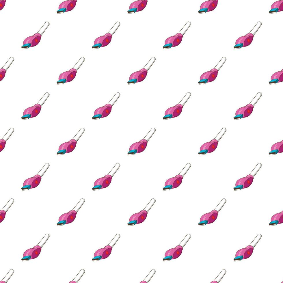USB electronic cigarette pattern, cartoon style vector