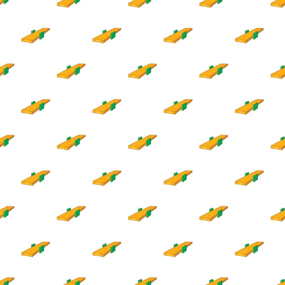 Seesaw pattern, cartoon style vector