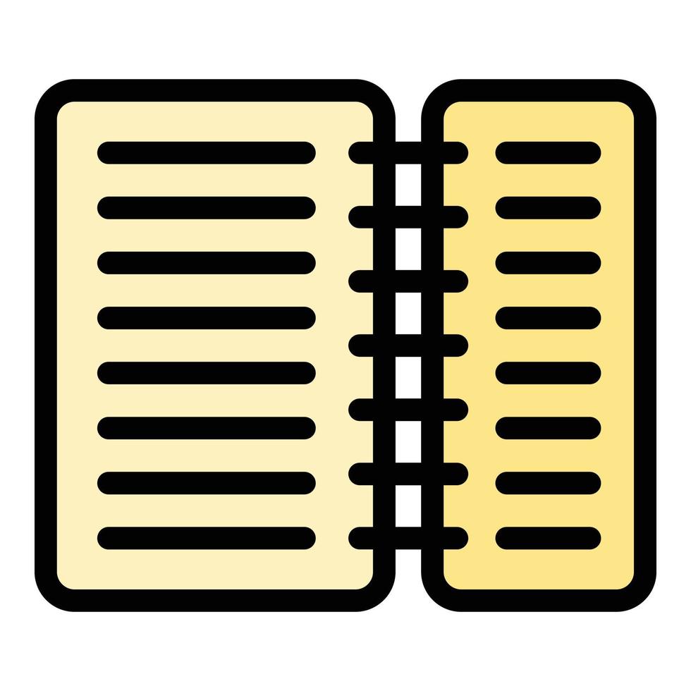 Scenario decree icon color outline vector
