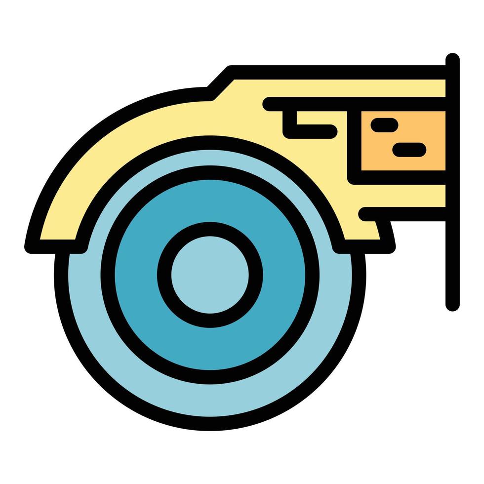 Device grinding machine icon color outline vector