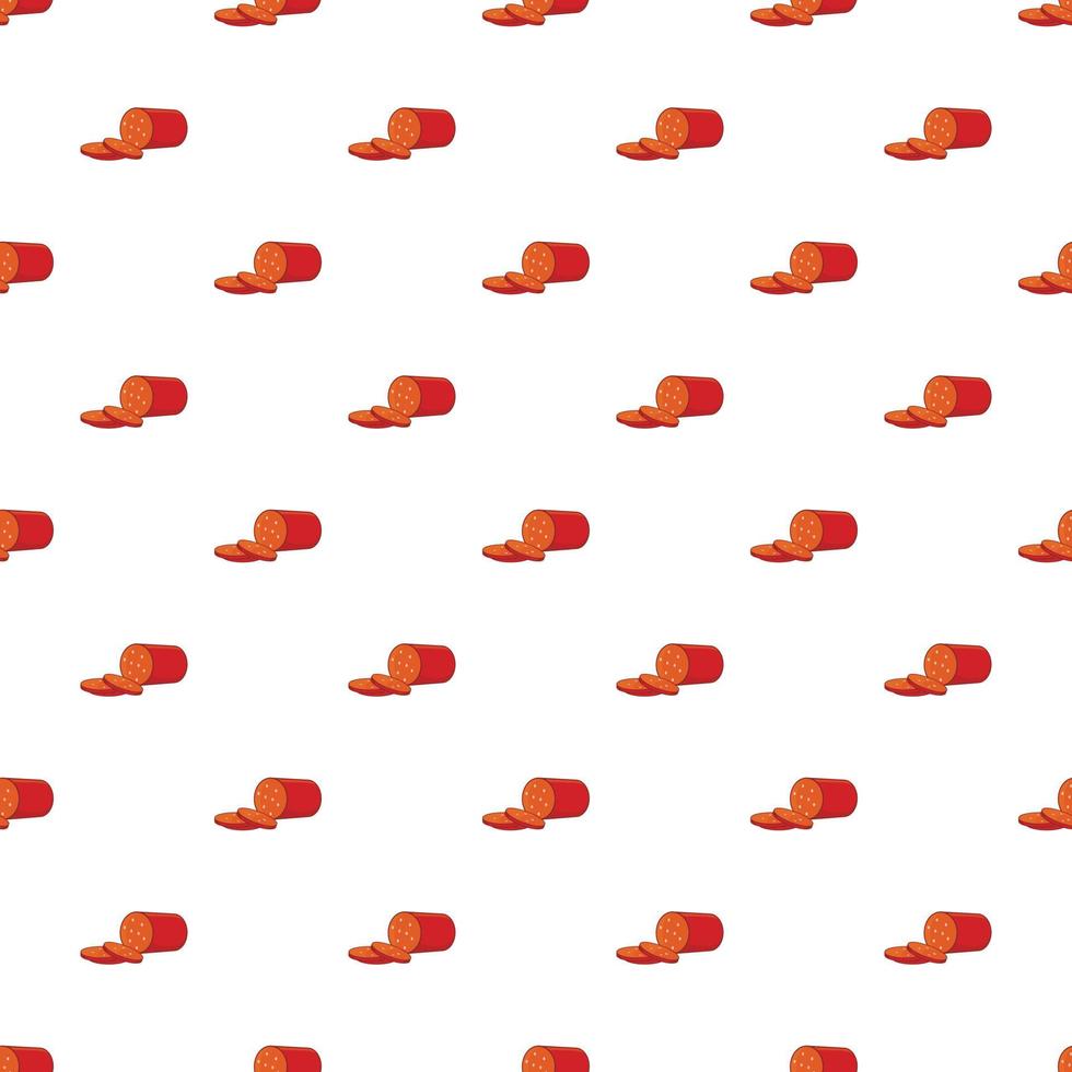 Salami pattern, cartoon style vector