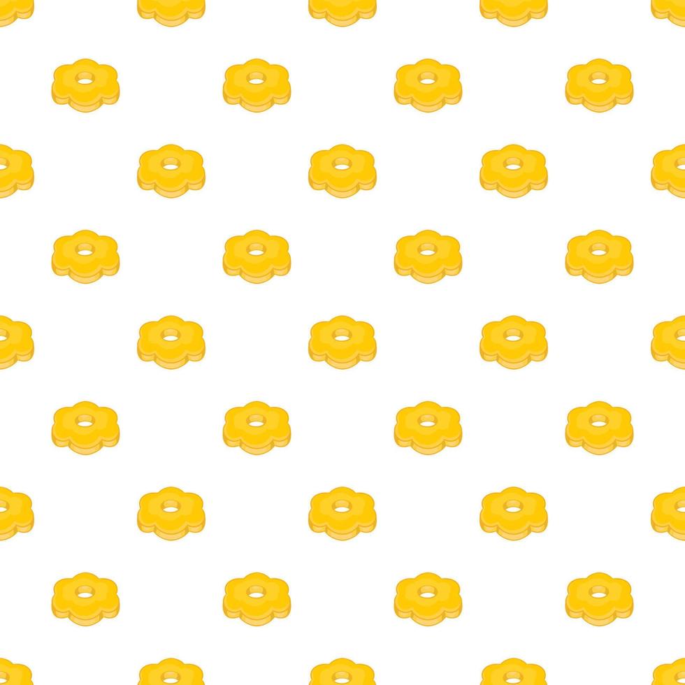 Cookie pattern, cartoon style vector