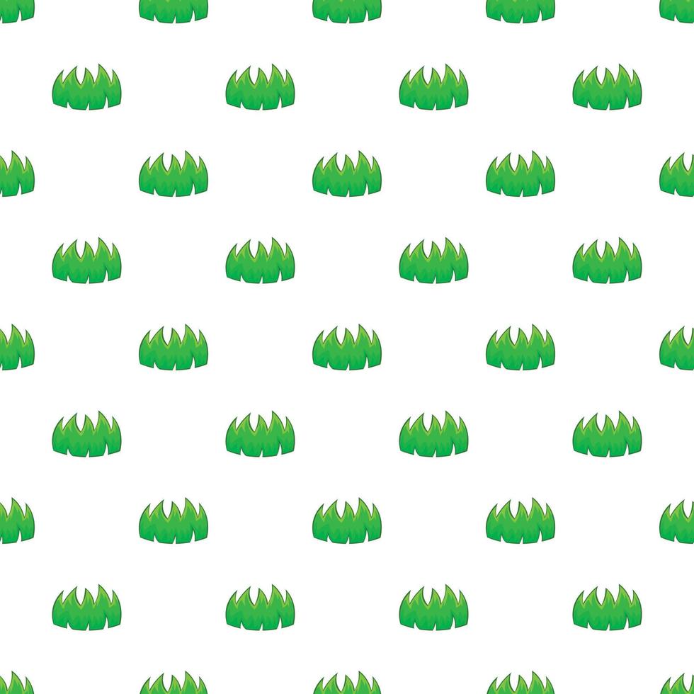 Bushes pattern, cartoon style vector