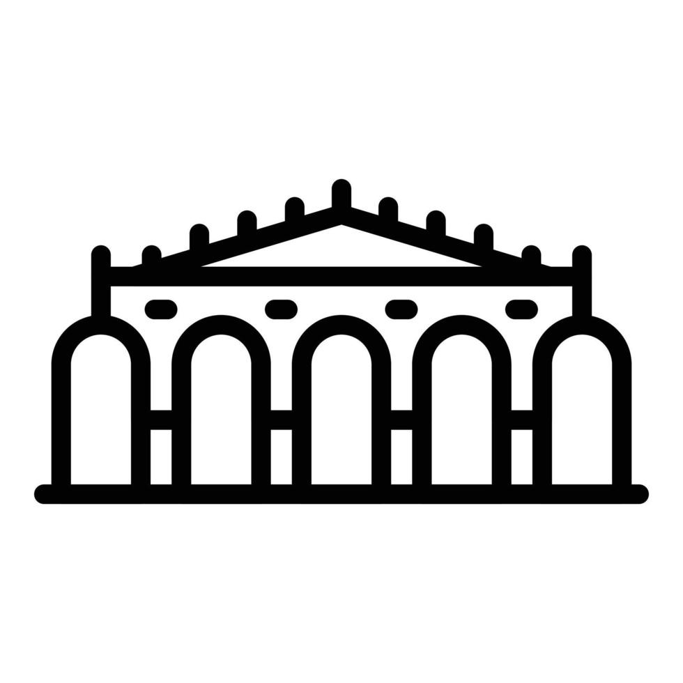 Architecture icon outline vector. City house vector