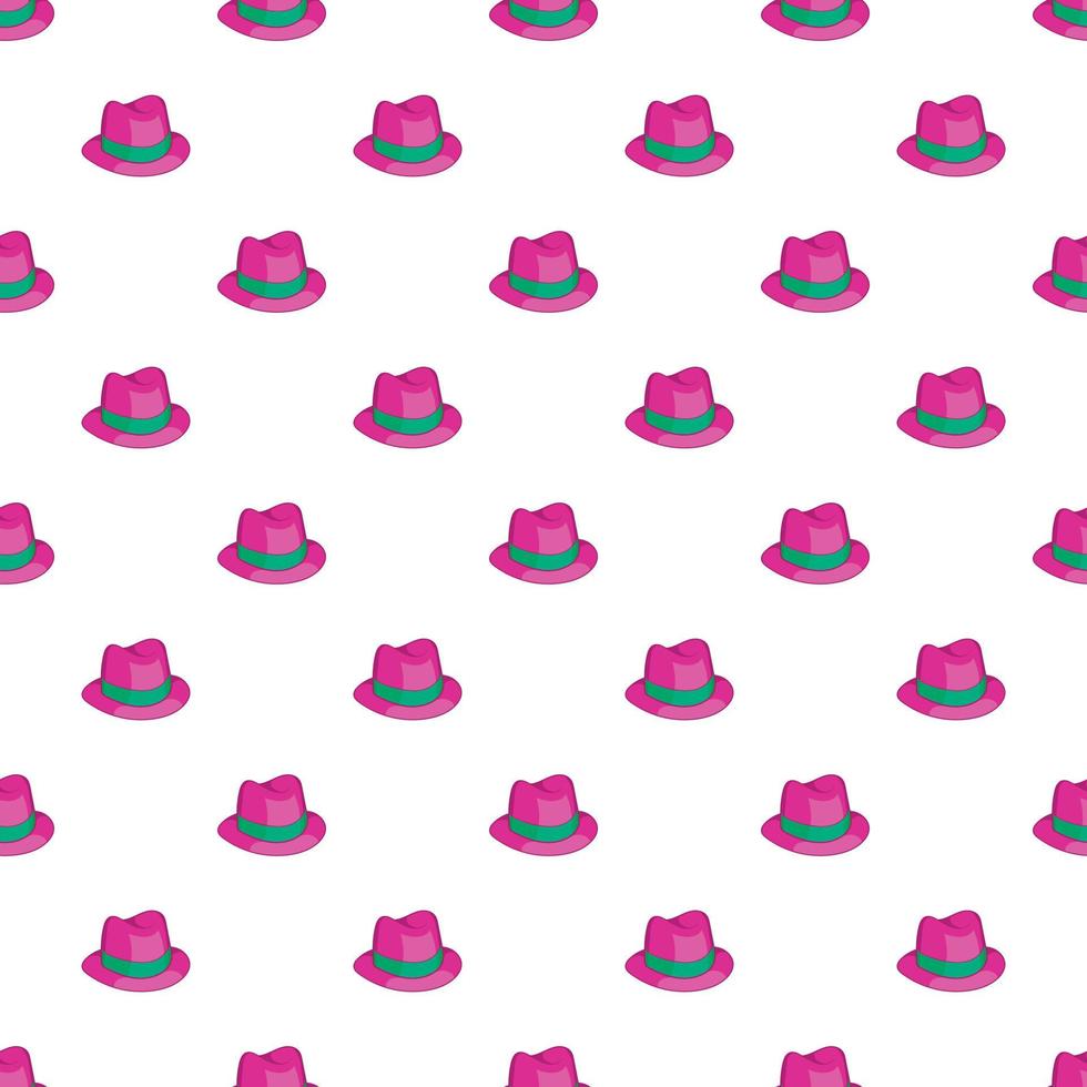 Gentleman hat pattern, cartoon style vector