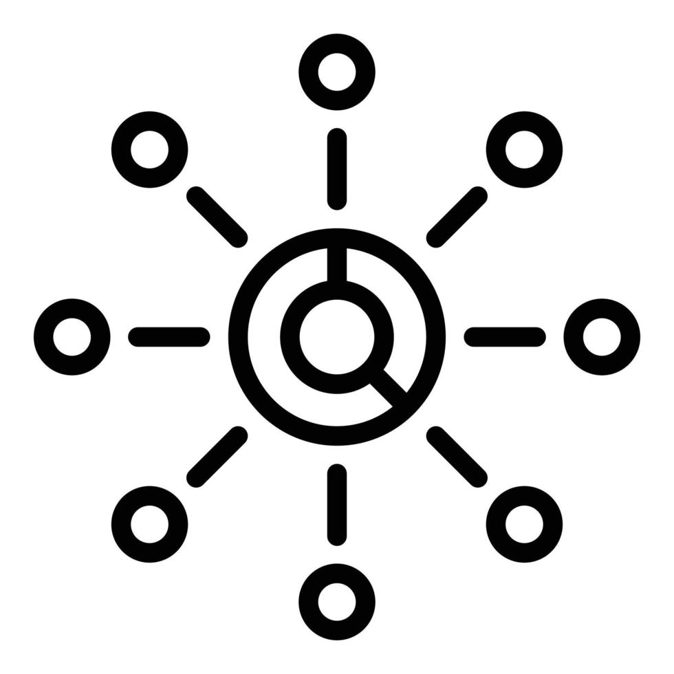 Scheme reduction icon outline vector. Cost idea vector