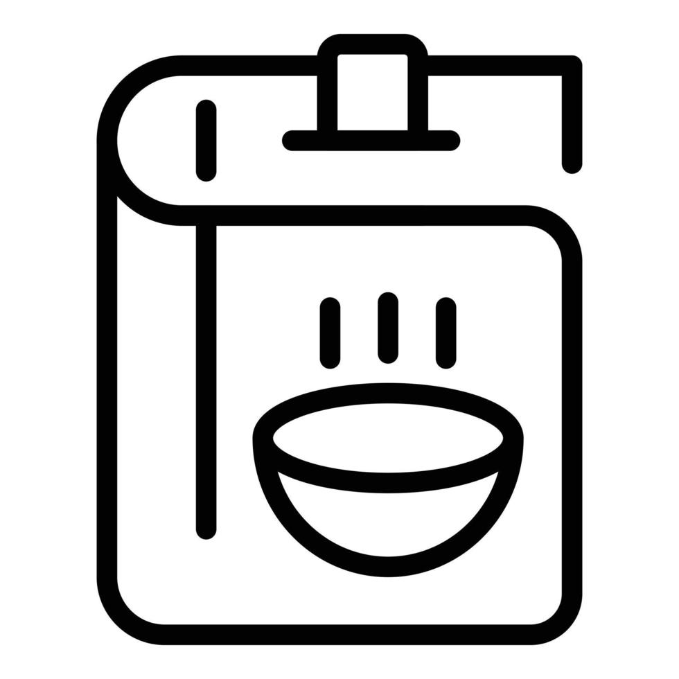 Cookbook icon outline vector. Home menu vector