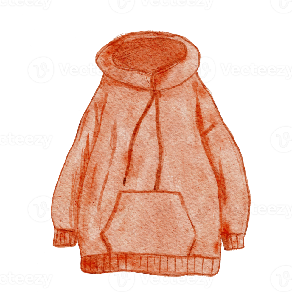 Watercolor illustration sweater png