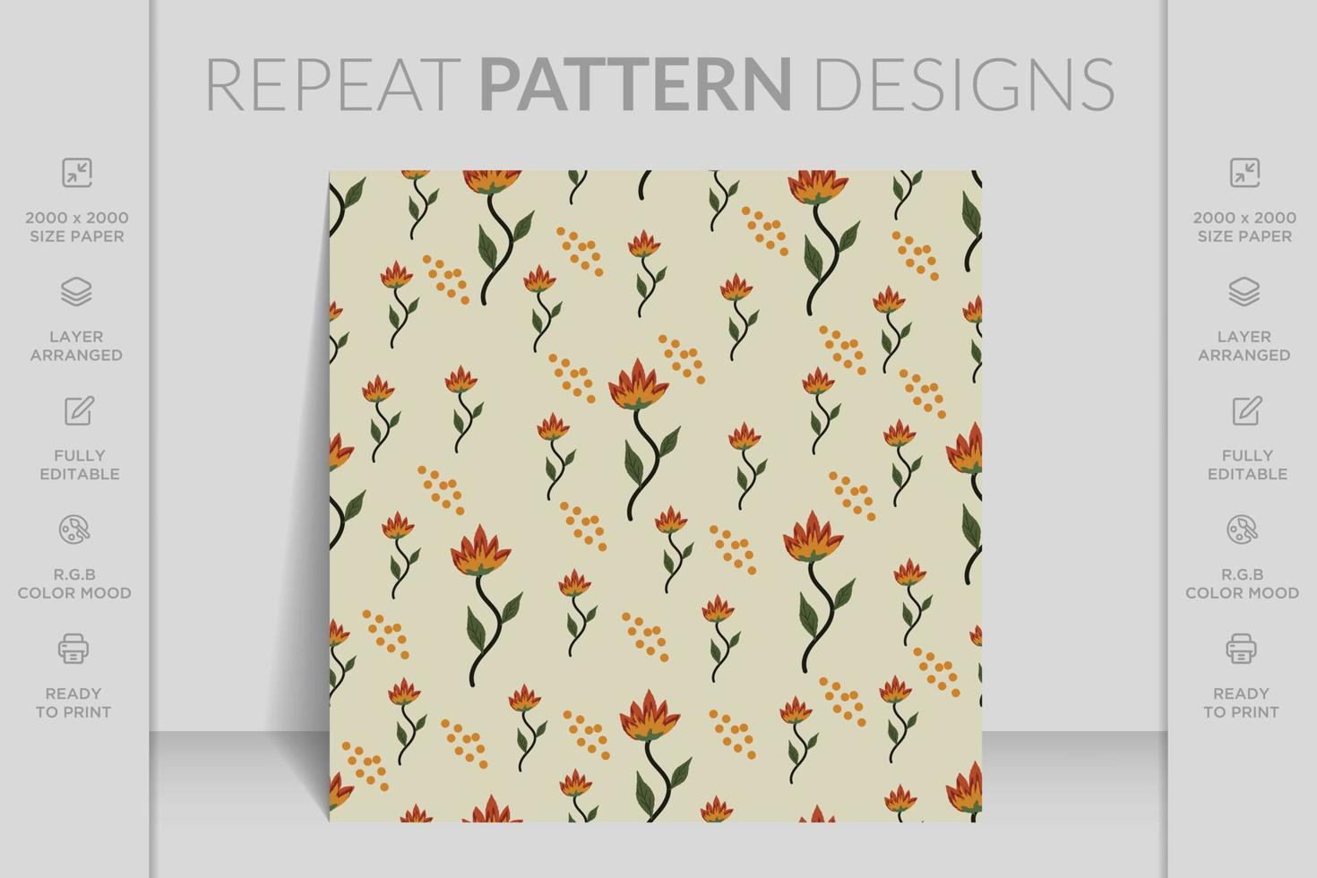 Floral seamless pattern background. Elegant texture for fabric art, wallpapers, textile, wrapping. vector