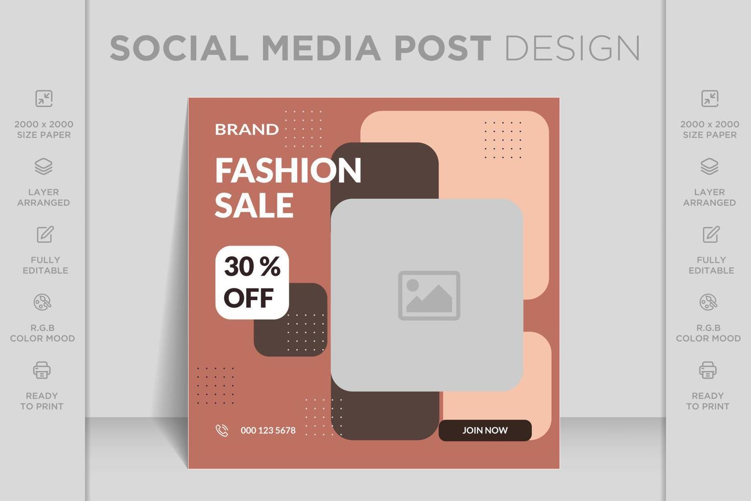 plantilla de banner web de publicación de instagram, facebook y redes sociales para venta de moda en línea vector