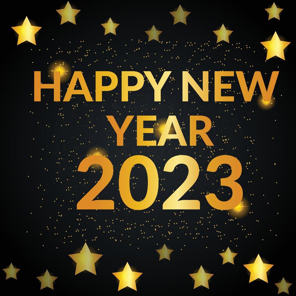 diseño minimalista simple de banner de año nuevo. tarjeta de feliz año nuevo con inscripción de saludo. vector