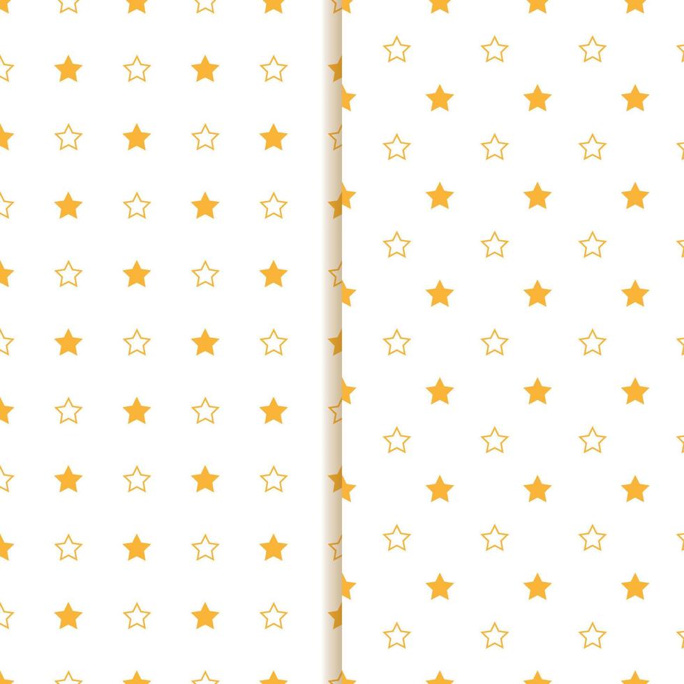 Christmas star seamless pattern. Design for fabric, wrapping gift paper and backgrounds. Winter holiday season. Vector illustration.