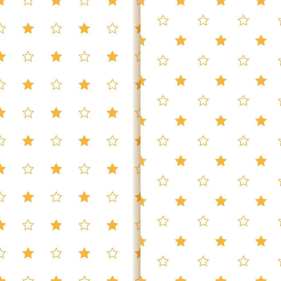 Christmas star seamless pattern. Design for fabric, wrapping gift paper and backgrounds. Winter holiday season. Vector illustration.