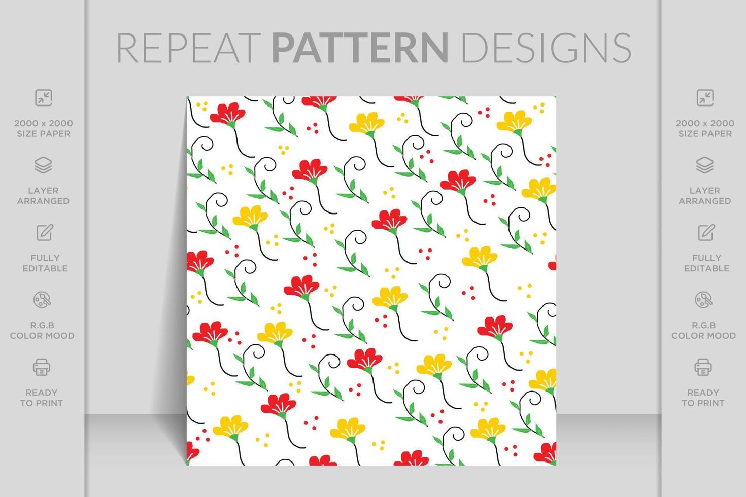 Elegant texture for fabric art, wallpapers, textile, wrapping. Floral seamless pattern background. vector