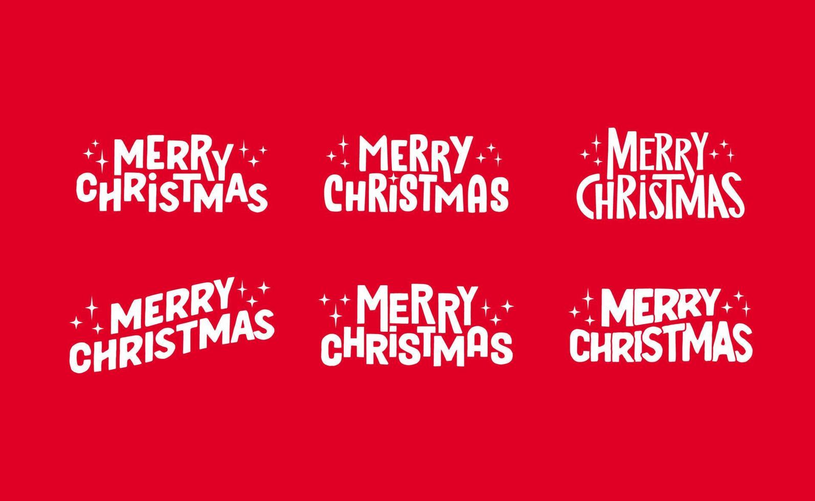 Merry Christmas lettering typographic design. Xmas holidays text design. vector