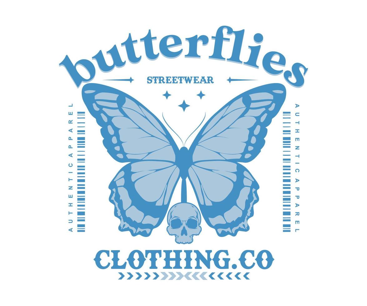 Butterflies t shirt design, vector graphic, typographic poster or tshirts street wear and Urban style