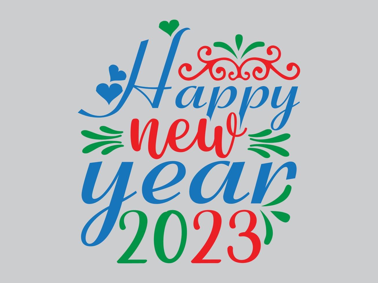 New Year T Shirt Design File vector