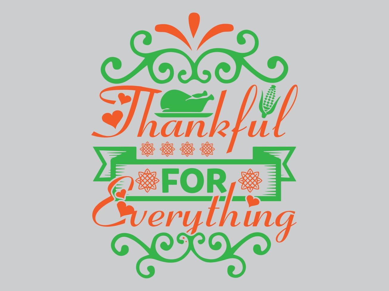 Thanksgiving T Shirt Design File vector