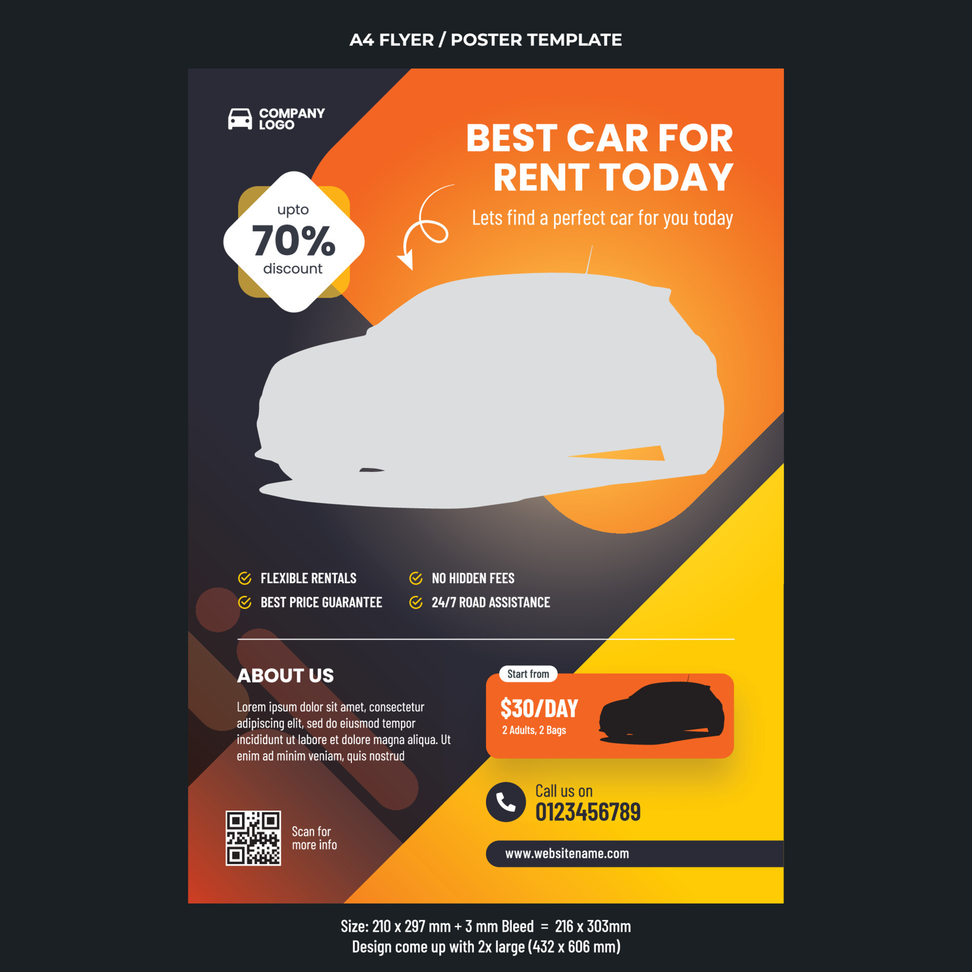 Car Rental Deals A4 Or Poster Flyer Template Design 15083823 Vector Art car-rental-deals-a4-or-poster-flyer-template-design-15083823-vector-art
