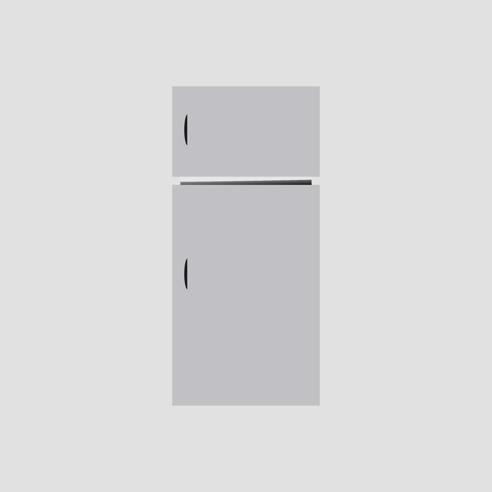 Simple Refrigerator Icon. Kitchen equipment. vector