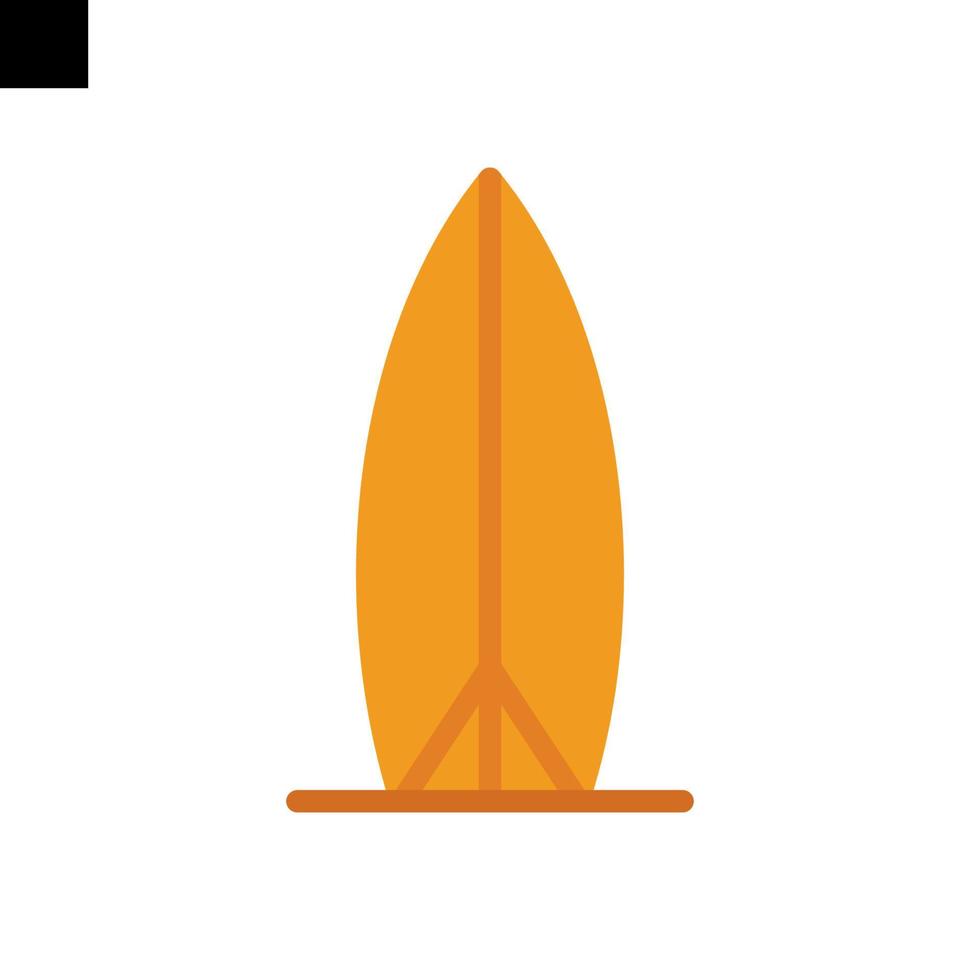 icono de tabla de surf logo vector estilo plano