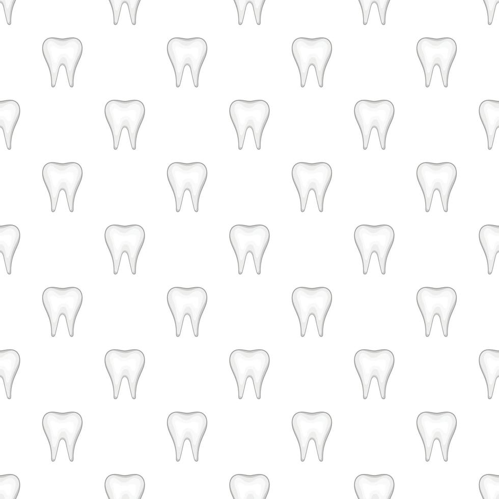 patrón de dientes, estilo de dibujos animados vector