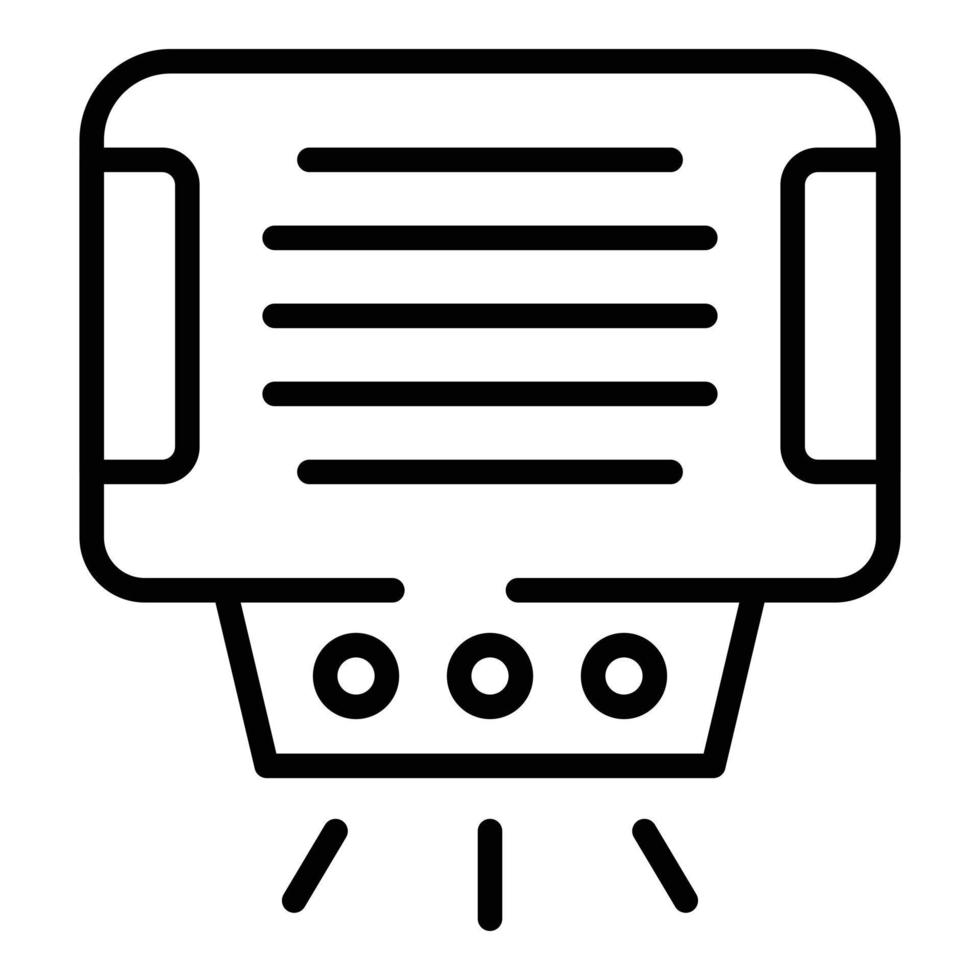 Clean dryer icon outline vector. Hand machine vector