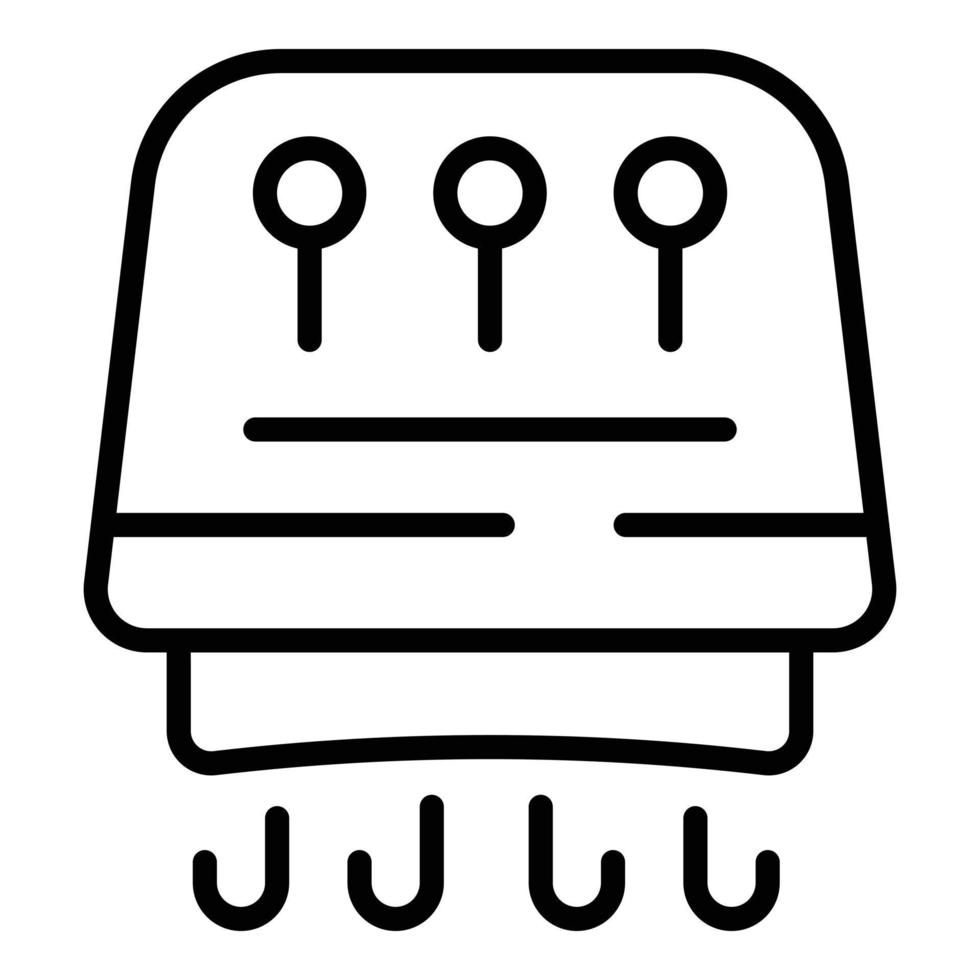 Dryer sensor icon outline vector. Hand machine vector